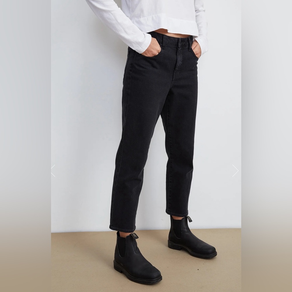 Velvet by Graham & Spencer black cropped denim